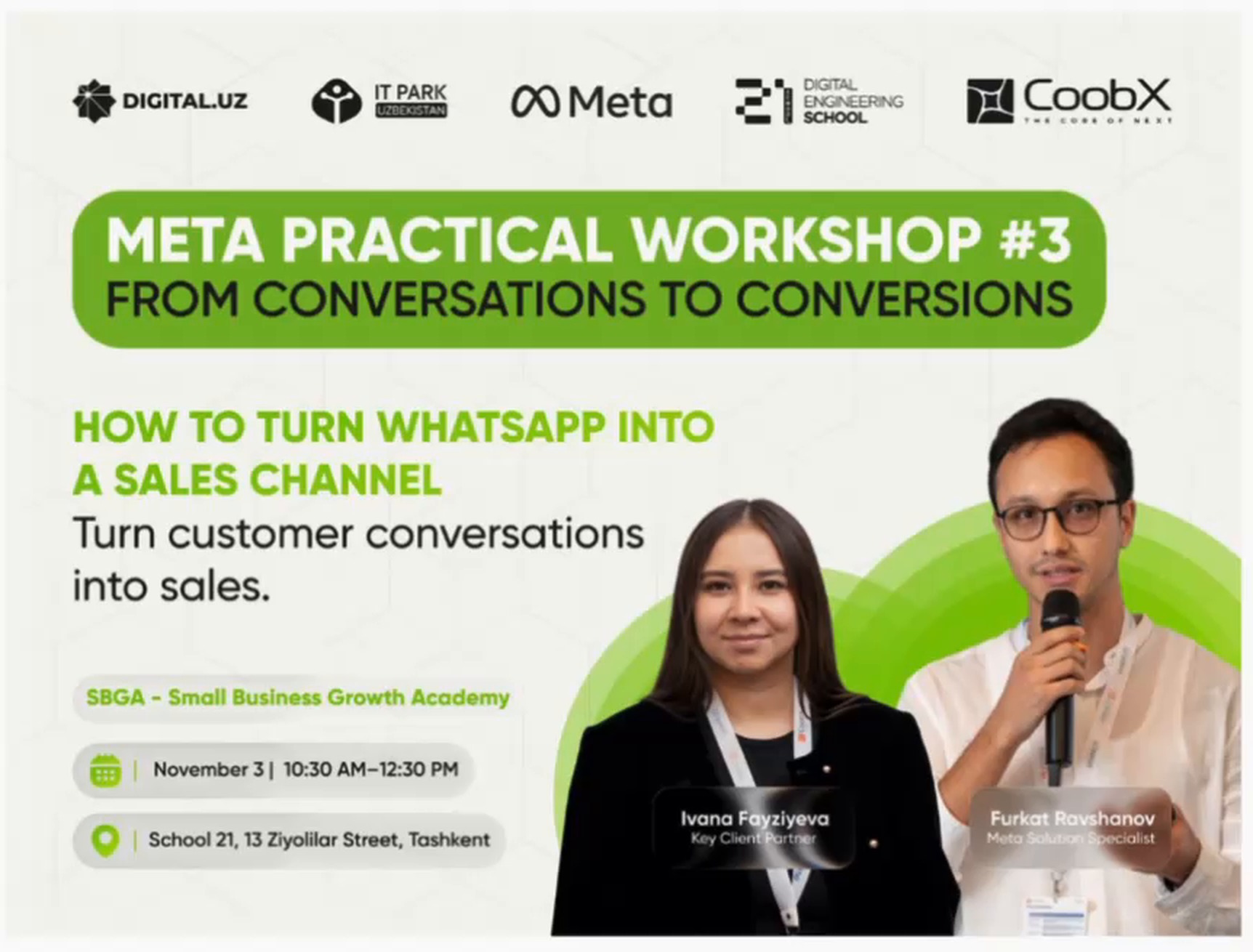 Meta Practical Workshop #3 — From conversations to conversions